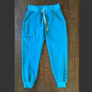Figs Zamora Jogger Teal Scrubs XSP